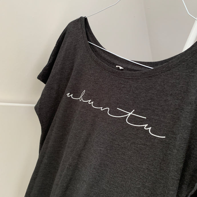 Ubuntu on a grey tee (size 12)