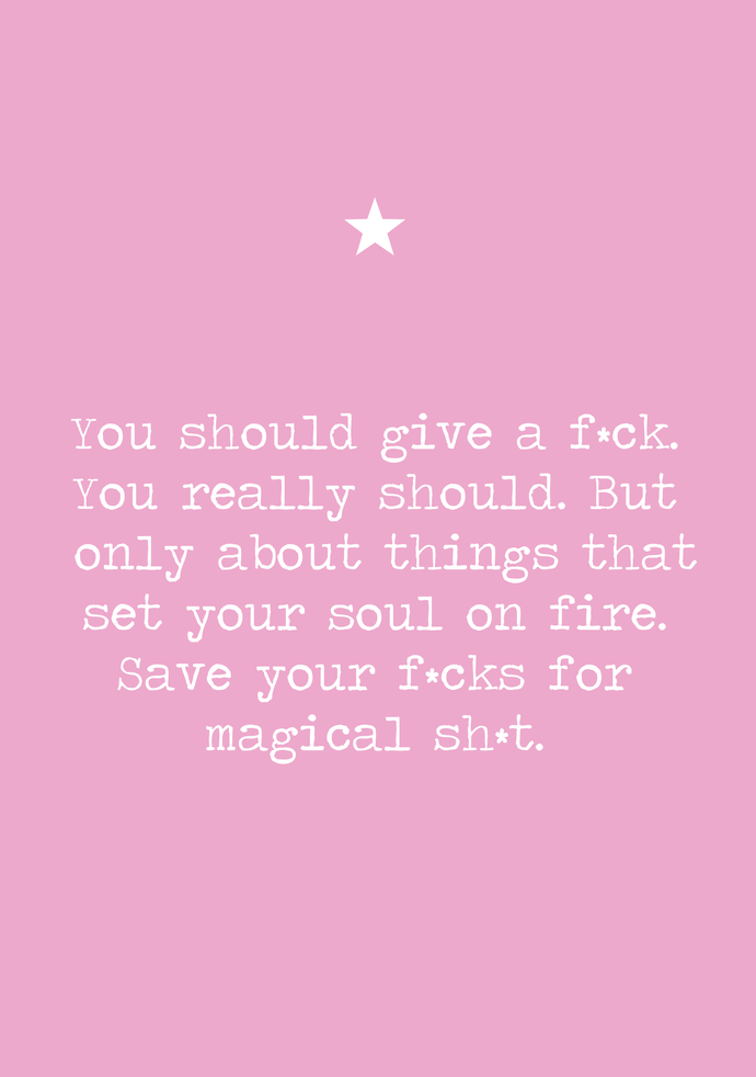 Save it for magical sh*t A4 print