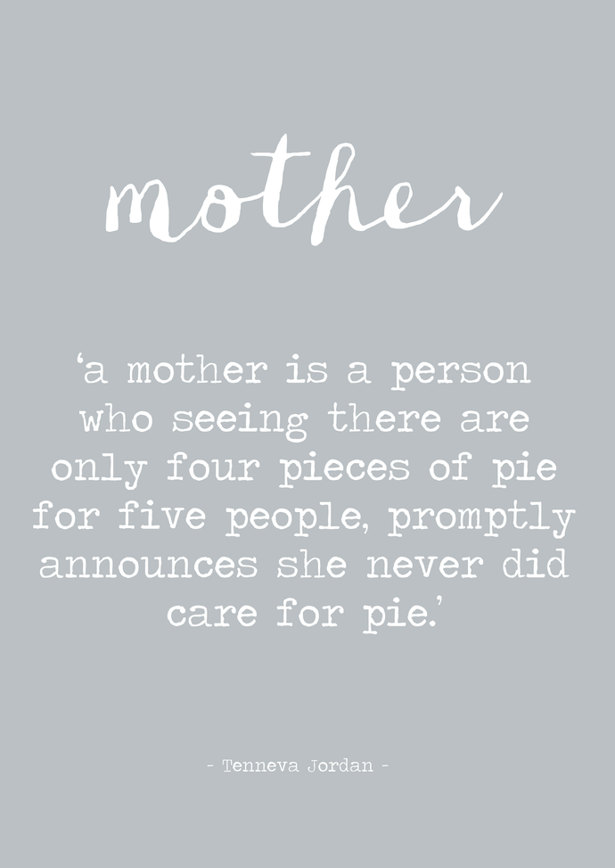 Mother pie A4 print or frame
