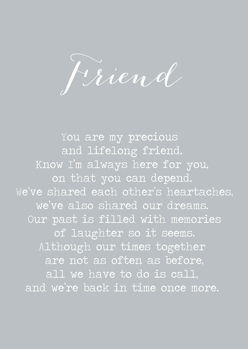Precious friend A4 print
