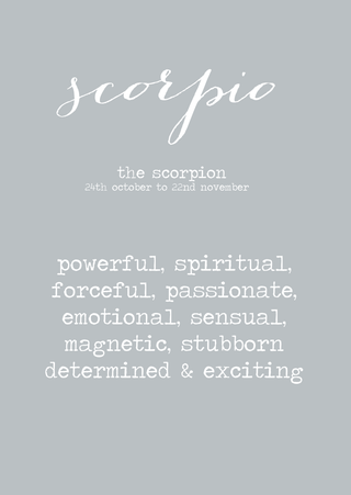 Star sign A4 print