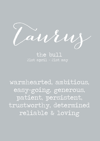 Star sign A4 print